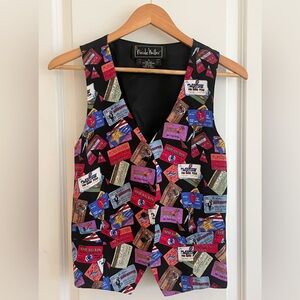 Nicole Miller Multicolor Graphic Vest